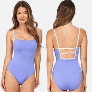 KATE SPADE Adventure Blue One Piece Bows Swimsuit Size Medium
